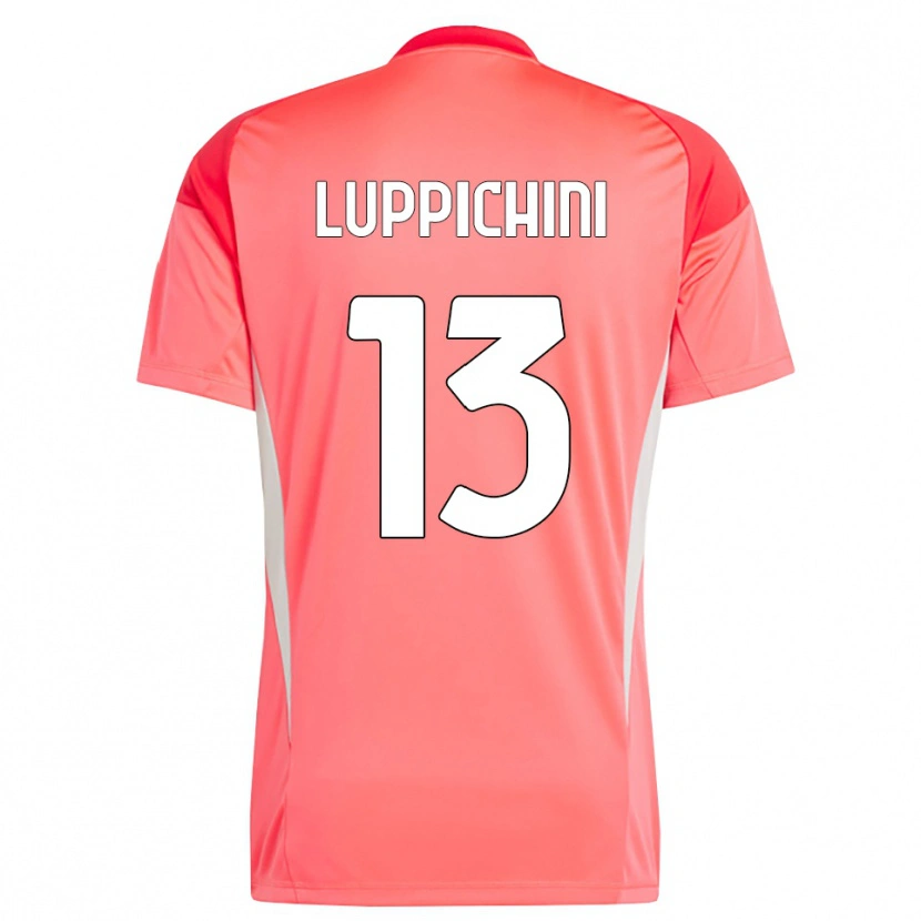 Danxen Kinder Matteo Luppichini #13 Trikot Rot Weiß Torwarttrikot 2025/26