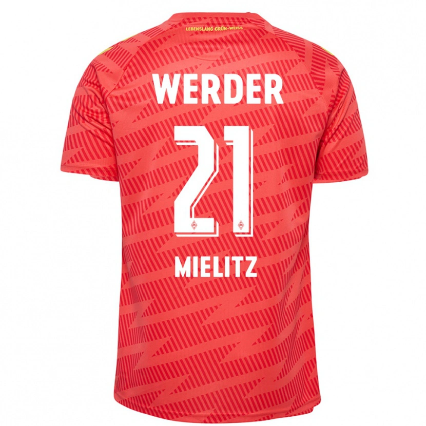 Danxen Kinder Sebastian Mielitz #21 Trikot Rot Gelb Torwarttrikot 2025/26
