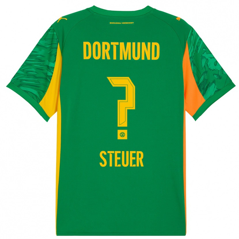 Danxen Kinder Etienne Steuer #0 Trikot Grün Orange Torwarttrikot 2025/26
