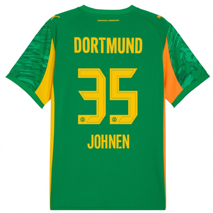 Danxen Kinder Marcel Johnen #35 Trikot Grün Orange Torwarttrikot 2025/26