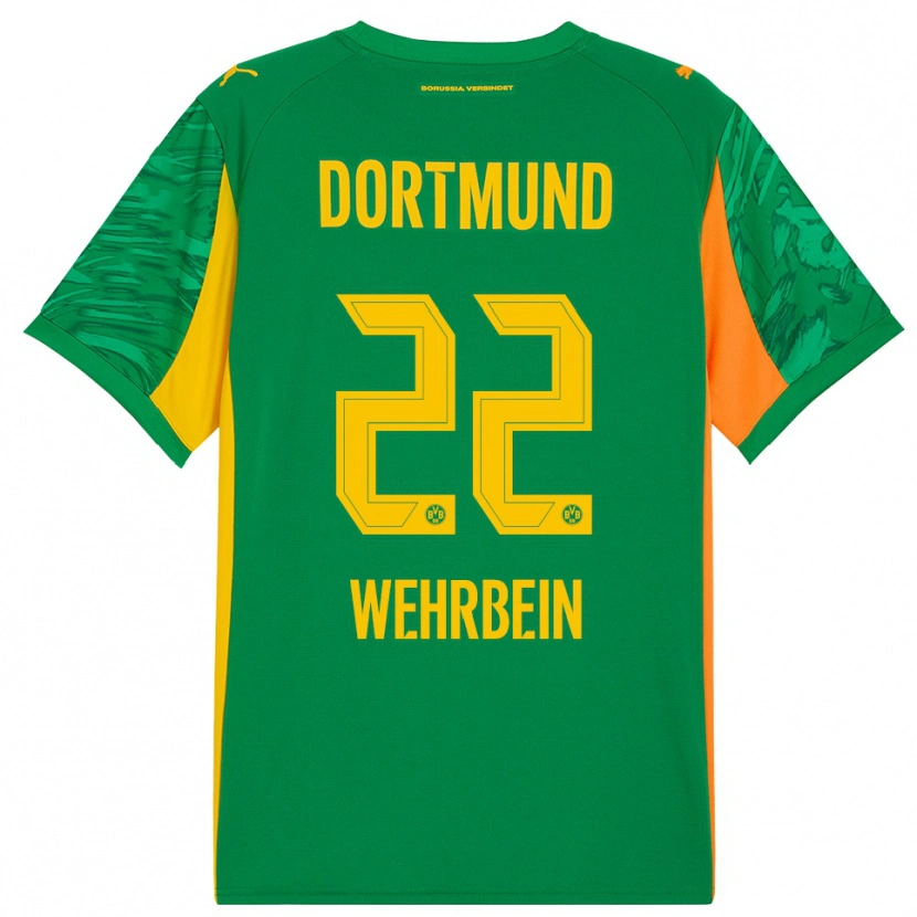 Danxen Kinder Jan-Mattis Wehrbein #22 Trikot Grün Orange Torwarttrikot 2025/26