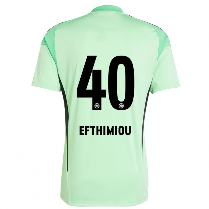 Danxen Kinder Sissis Efthimiou #40 Trikot Hellgrün Schwarz Torwarttrikot 2025/26