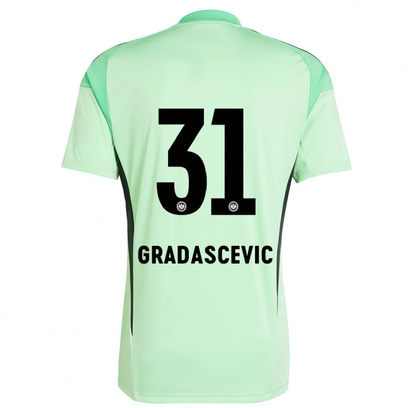 Danxen Kinder Meris Gradascevic #31 Trikot Hellgrün Schwarz Torwarttrikot 2025/26