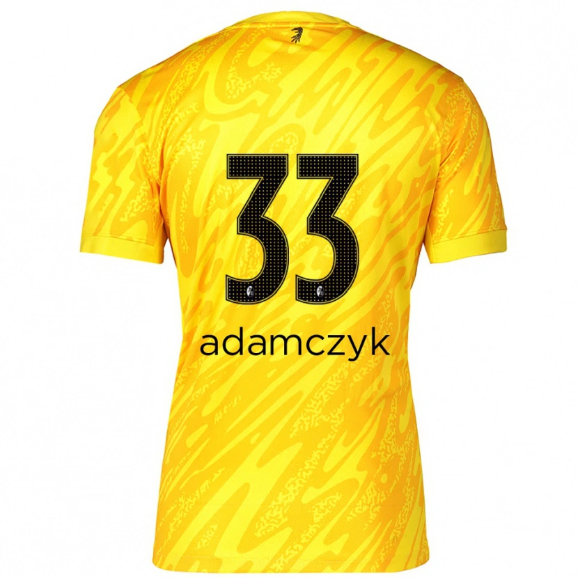 Danxen Kinder Rebecca Adamczyk #33 Trikot Gelb Schwarz Torwarttrikot 2025/26