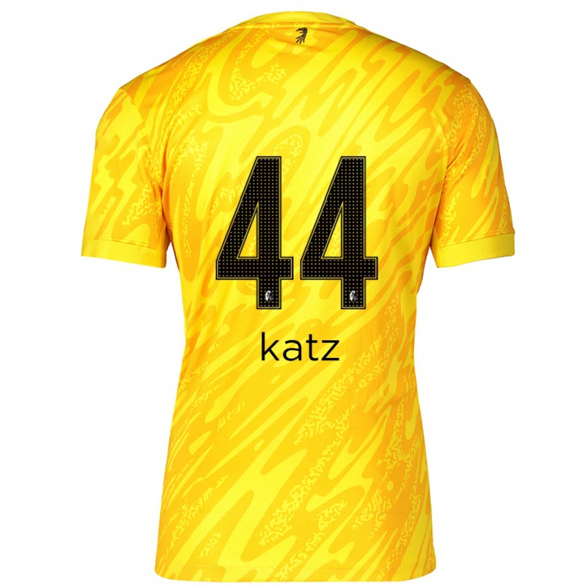 Danxen Kinder Kilian Katz #44 Trikot Gelb Schwarz Torwarttrikot 2025/26