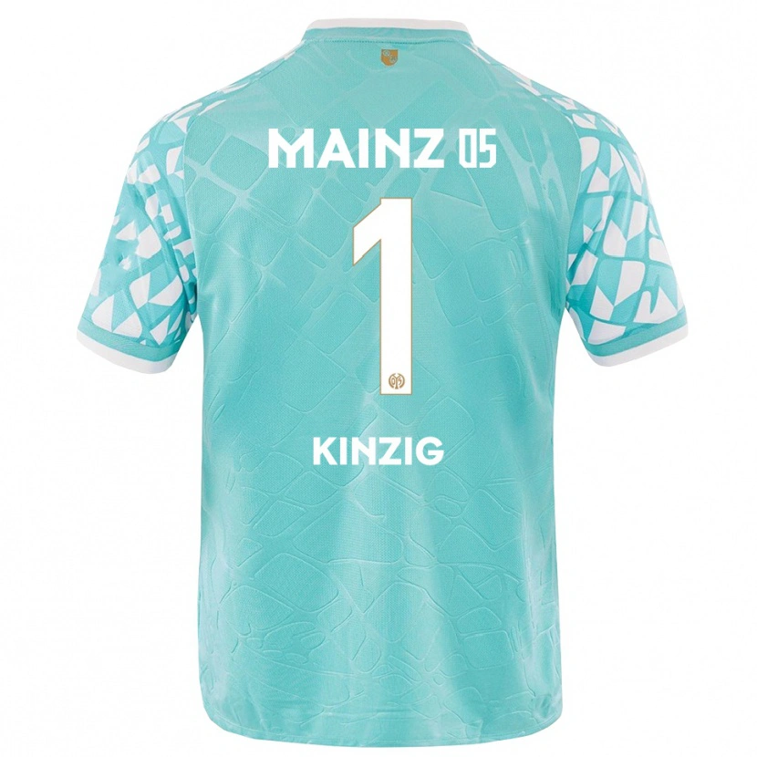 Danxen Kinder Maximilian Kinzig #1 Trikot Türkis Weiß Torwarttrikot 2025/26