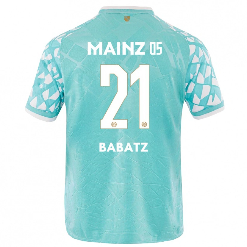 Danxen Kinder Louis Babatz #21 Trikot Türkis Weiß Torwarttrikot 2025/26