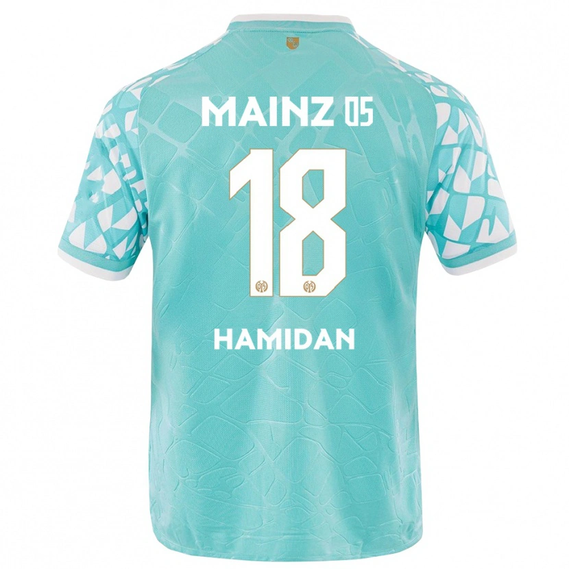 Danxen Kinder Ilyas Hamidan #18 Trikot Türkis Weiß Torwarttrikot 2025/26