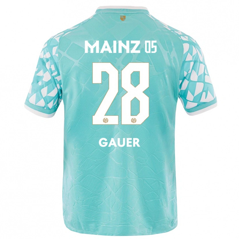 Danxen Kinder Luke Gauer #28 Trikot Türkis Weiß Torwarttrikot 2025/26