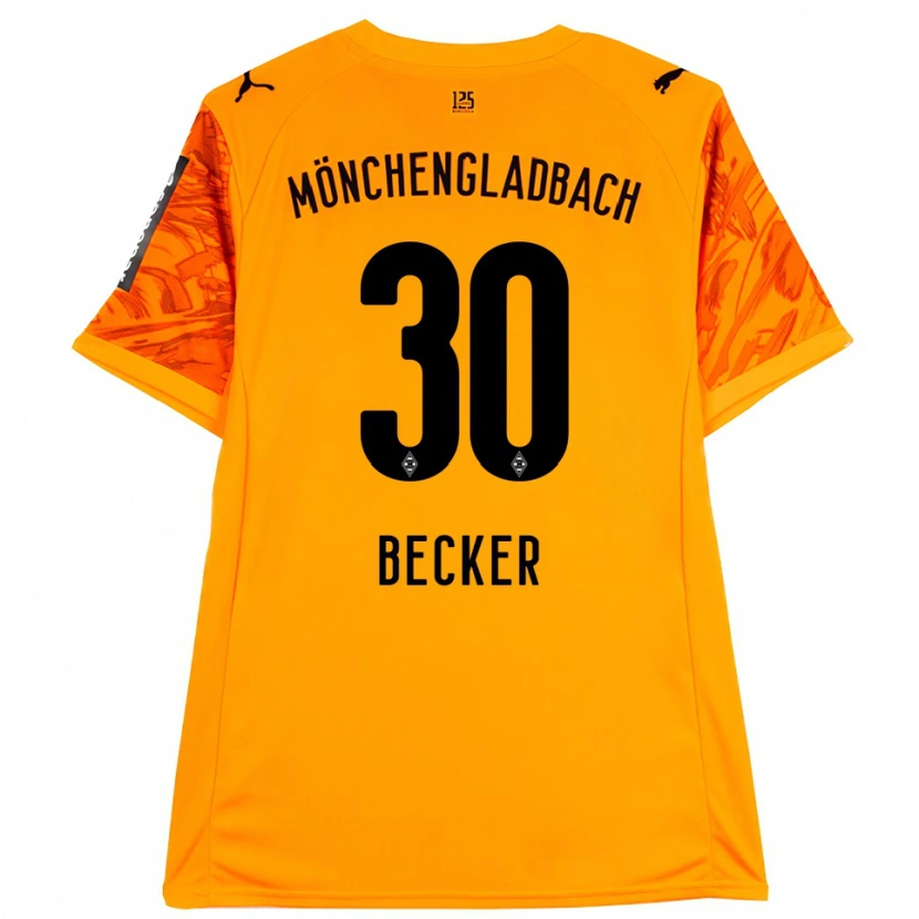 Danxen Kinder Benjamin Becker #30 Trikot Orange Gelb Schwarz Torwarttrikot 2025/26