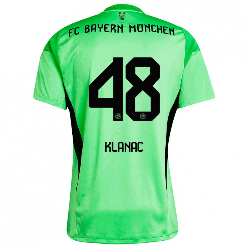 Danxen Kinder Leon Klanac #48 Trikot Mittel Frühlingsgrün Torwarttrikot 2025/26