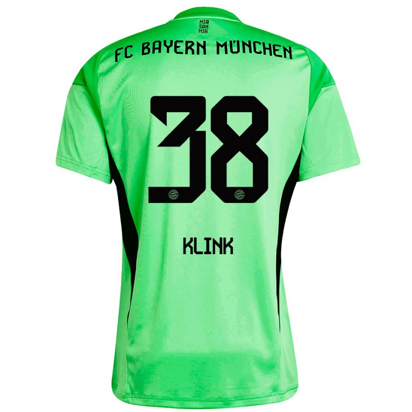 Danxen Kinder Anna Klink #38 Trikot Mittel Frühlingsgrün Torwarttrikot 2025/26