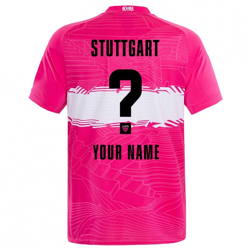 Danxen Kinder VfB Stuttgart Tiefrosa Schwarz Trikot Torwarttrikot 2025/26