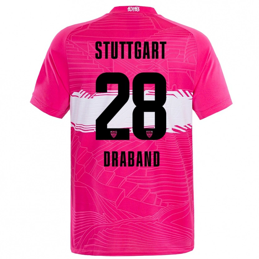 Danxen Kinder Dominik Draband #28 Trikot Tiefrosa Schwarz Torwarttrikot 2025/26