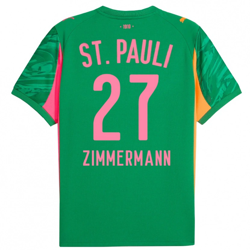 Danxen Kinder Tara Zimmermann #27 Trikot Grün Orange Pink Torwarttrikot 2025/26
