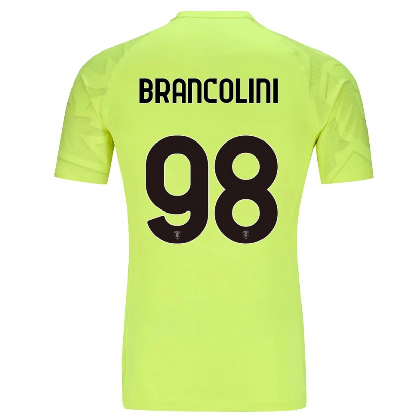 Danxen Kinder Federico Brancolini #98 Trikot Fluoreszierendes Grün Torwarttrikot 2025/26