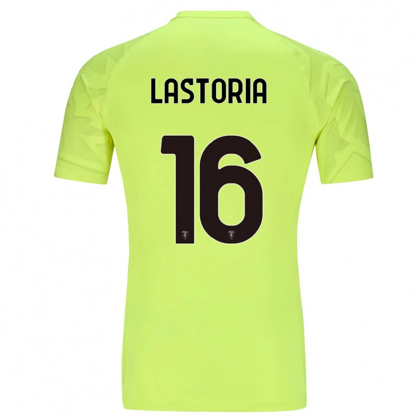 Danxen Kinder Tommaso Lastoria #16 Trikot Fluoreszierendes Grün Torwarttrikot 2025/26