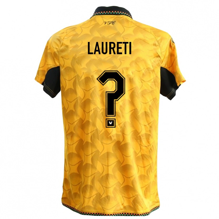 Danxen Kinder Tommaso Laureti #0 Trikot Gelb Schwarz Torwarttrikot 2025/26