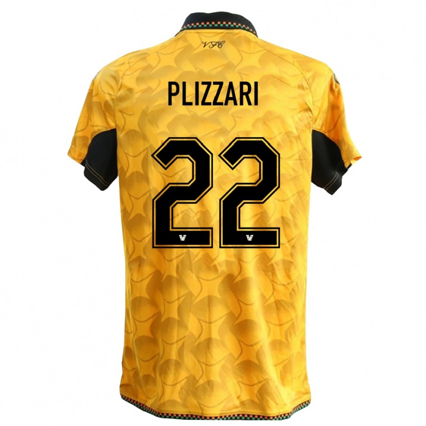 Danxen Kinder Alessandro Plizzari #22 Trikot Gelb Schwarz Torwarttrikot 2025/26