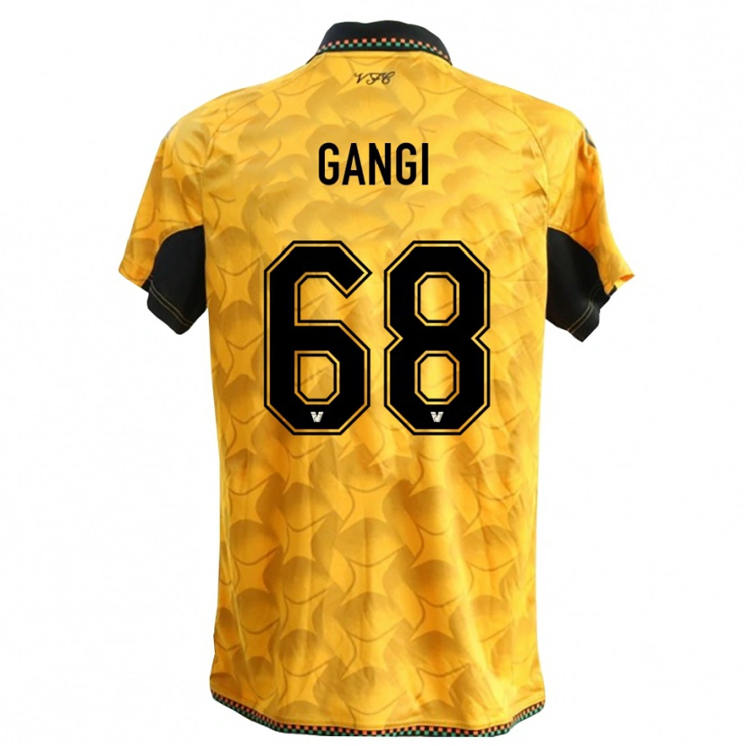 Danxen Kinder Chiara Gangi #68 Trikot Gelb Schwarz Torwarttrikot 2025/26