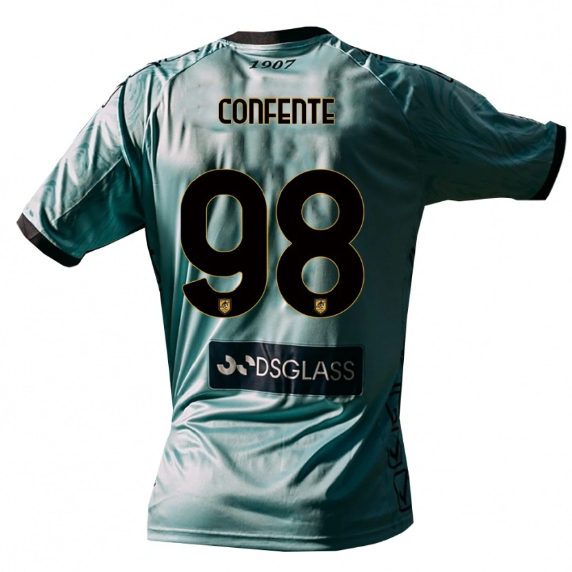 Danxen Kinder Alessandro Confente #98 Trikot Hellblau Weiß Torwarttrikot 2025/26