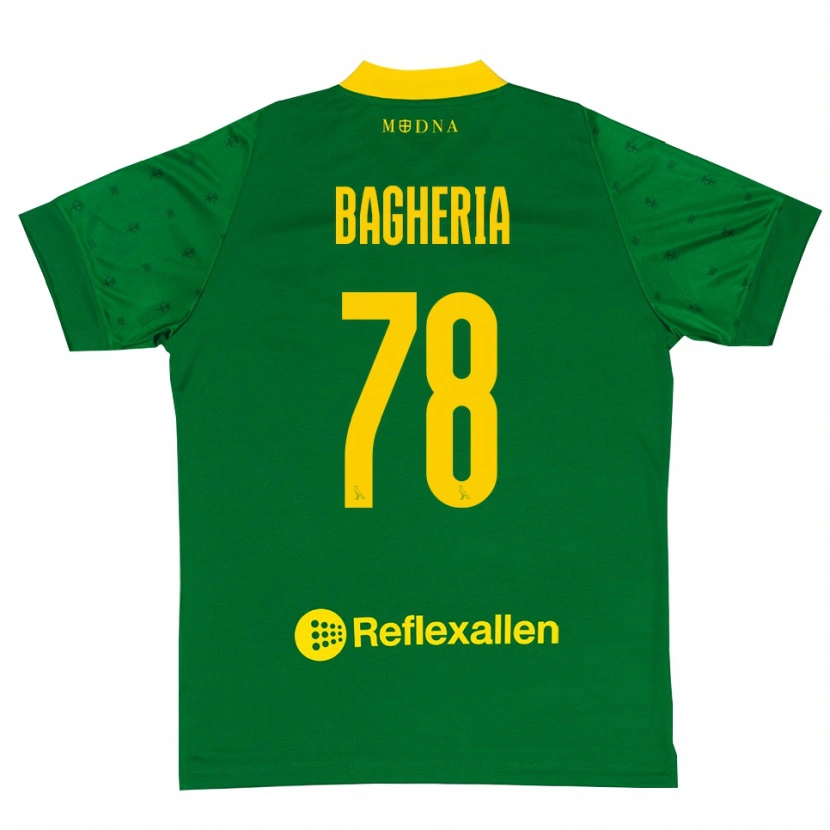 Danxen Kinder Fabrizio Bagheria #78 Trikot Grün Gelb Torwarttrikot 2025/26