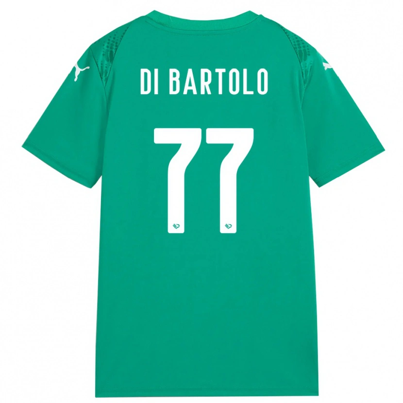 Danxen Kinder Francesco Di Bartolo #77 Trikot Meeresgrün Weiß Torwarttrikot 2025/26