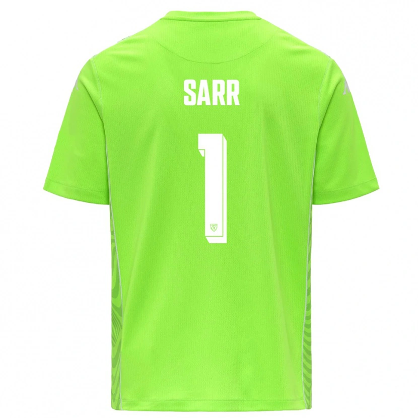 Danxen Kinder Mouhamadou Sarr #1 Trikot Rasen Grün Weiß Torwarttrikot 2025/26