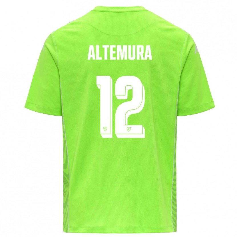 Danxen Kinder Tommaso Altemura #12 Trikot Rasen Grün Weiß Torwarttrikot 2025/26