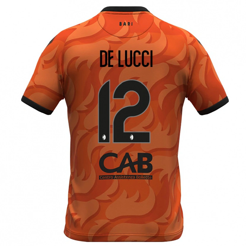 Danxen Kinder Paolo De Lucci #12 Trikot Dunkles Orange Schwarz Torwarttrikot 2025/26
