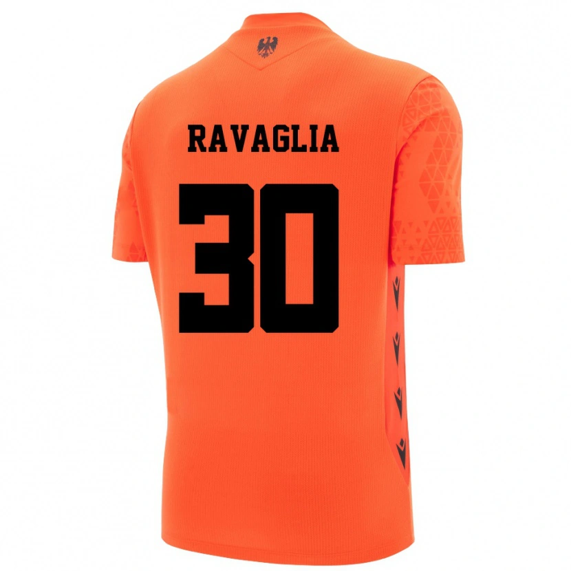 Danxen Kinder Nicola Ravaglia #30 Trikot Dunkles Orange Schwarz Torwarttrikot 2025/26