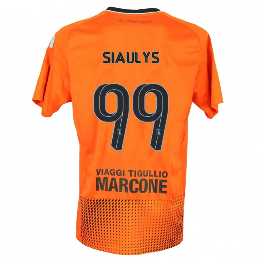 Danxen Kinder Ovidijus Siaulys #99 Trikot Dunkles Orange Blau Torwarttrikot 2025/26