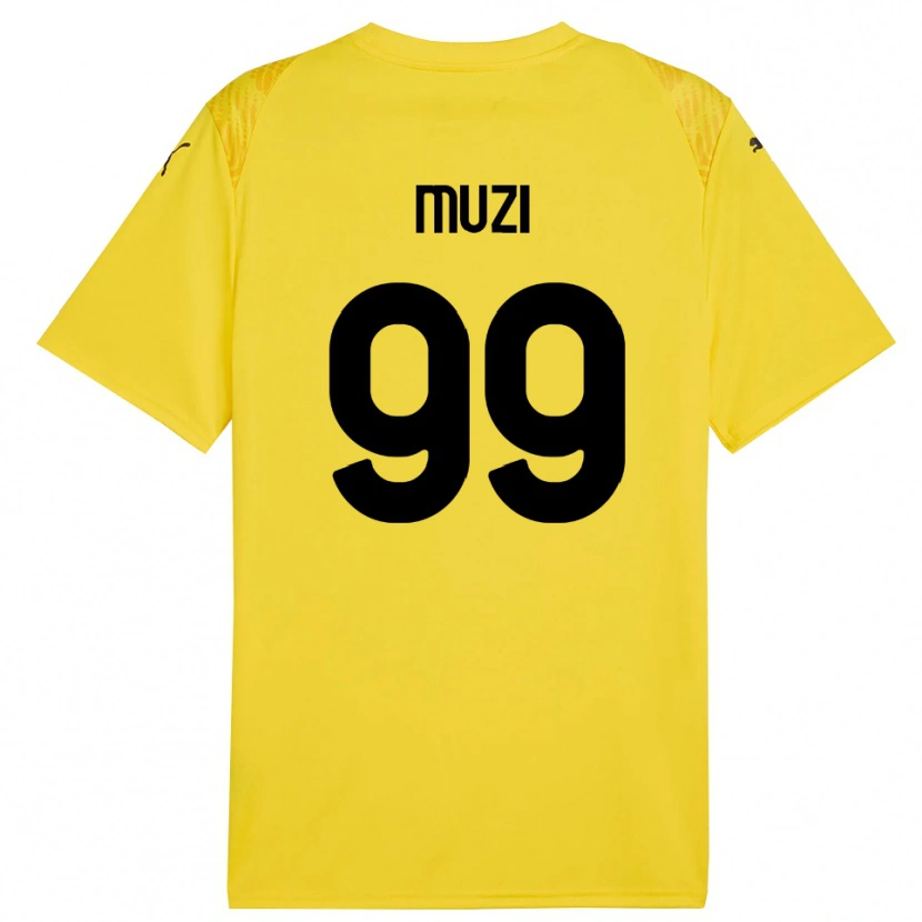 Danxen Kinder Christian Muzi #99 Trikot Gelb Schwarz Torwarttrikot 2025/26