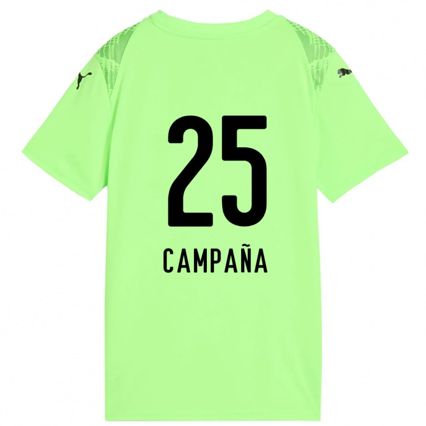 Danxen Kinder Martín Campaña #25 Trikot Blasses Grün Schwarz Torwarttrikot 2025/26