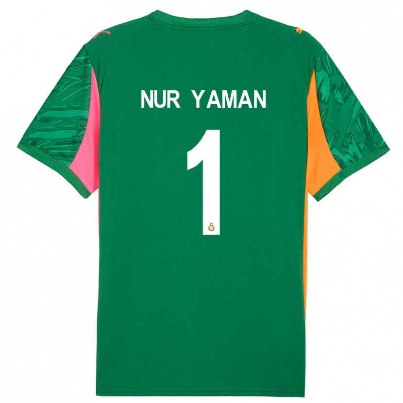 Danxen Kinder Gamze Nur Yaman #1 Trikot Grün Orange Pink Torwarttrikot 2025/26