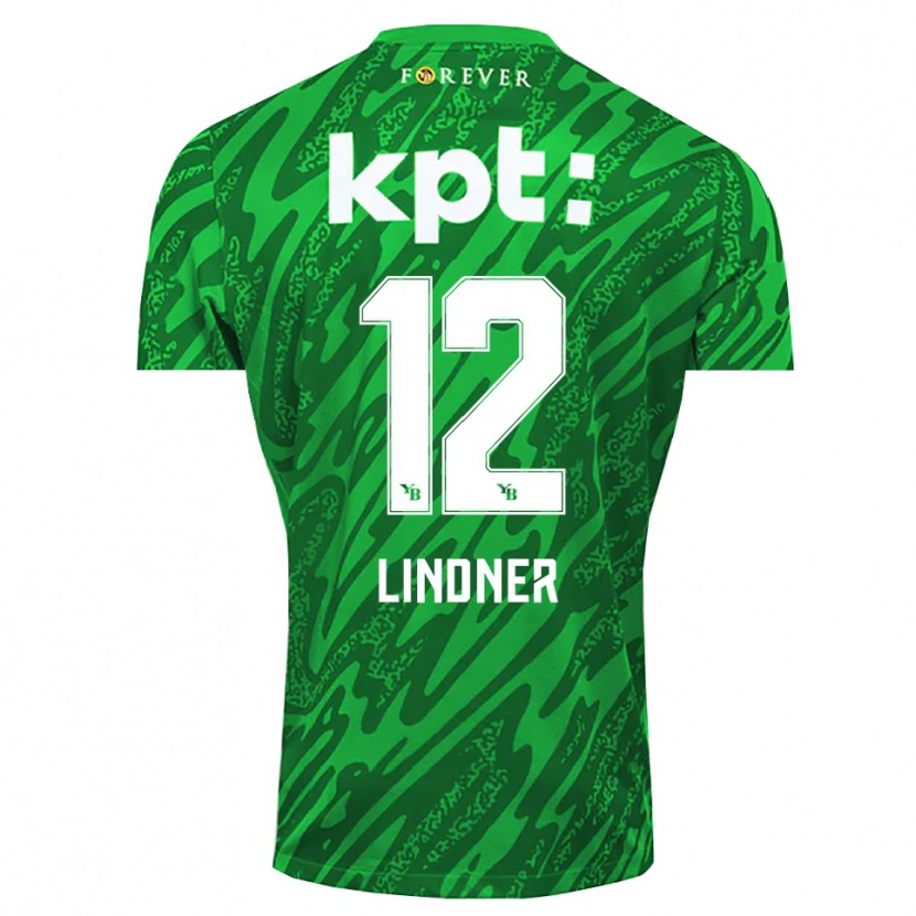 Danxen Kinder Heinz Lindner #12 Trikot Grün Weiß Torwarttrikot 2025/26