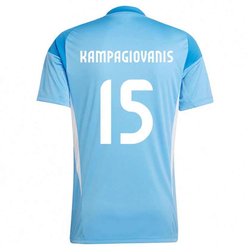 Danxen Kinder Anastasios Kampagiovanis #15 Trikot Tiefblauer Himmel Torwarttrikot 2025/26