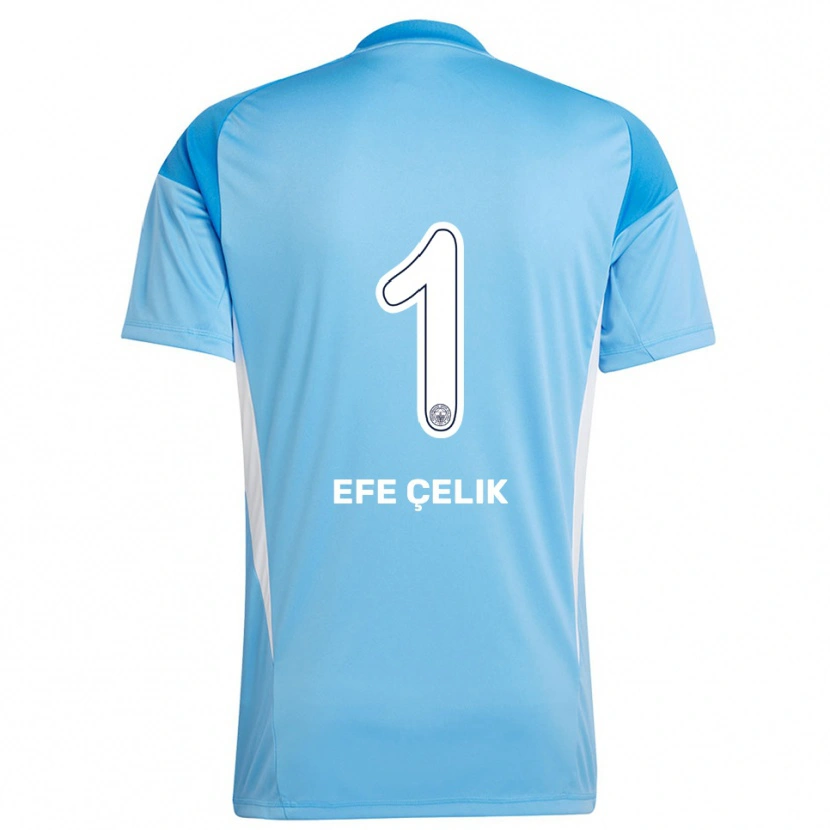 Danxen Kinder Mehmet Efe Çelik #1 Trikot Königsblau Weiß Torwarttrikot 2025/26