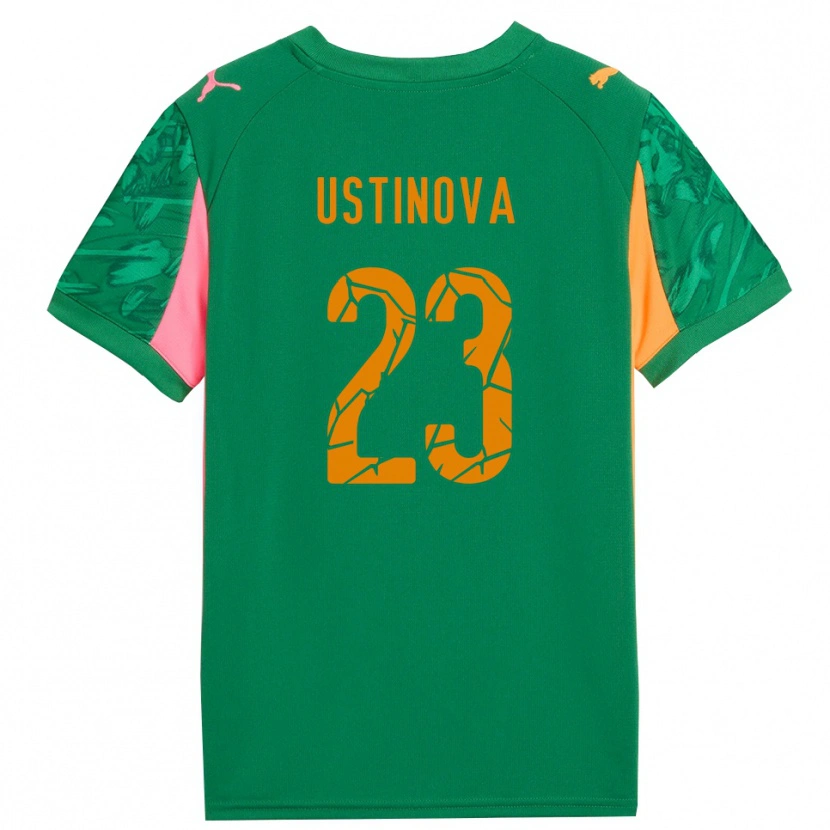 Danxen Kinder Liudmyla Ustinova #23 Trikot Grün Orange Pink Torwarttrikot 2025/26