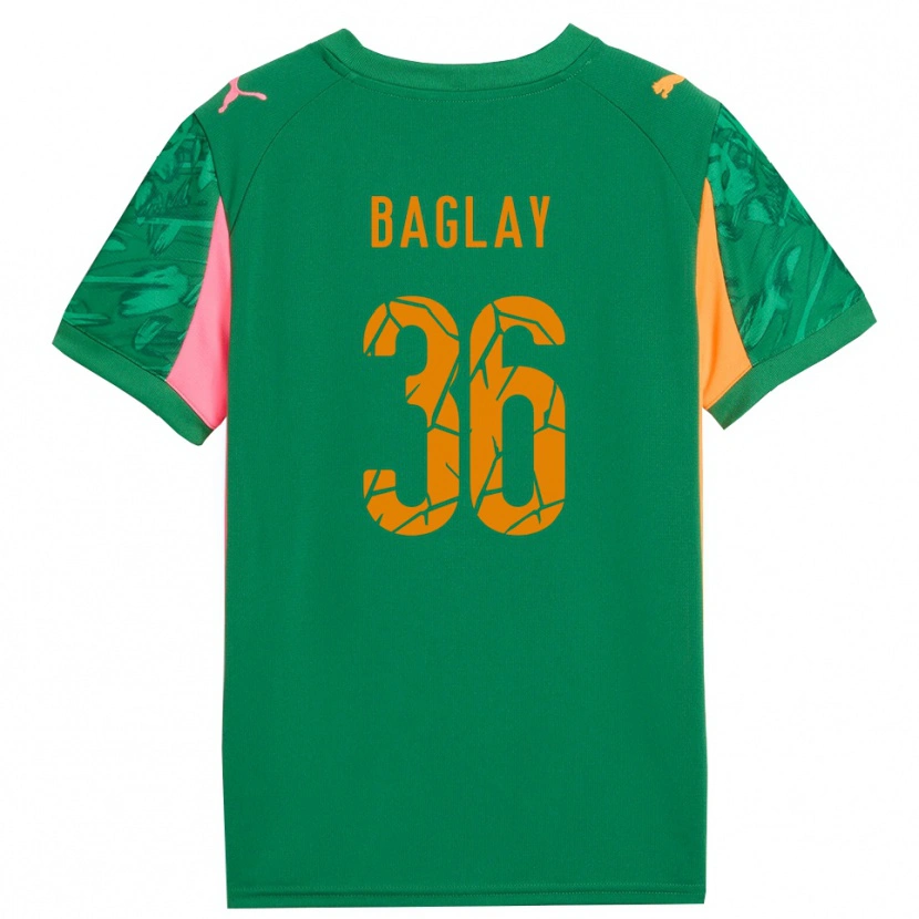Danxen Kinder Rostyslav Baglay #36 Trikot Grün Orange Pink Torwarttrikot 2025/26