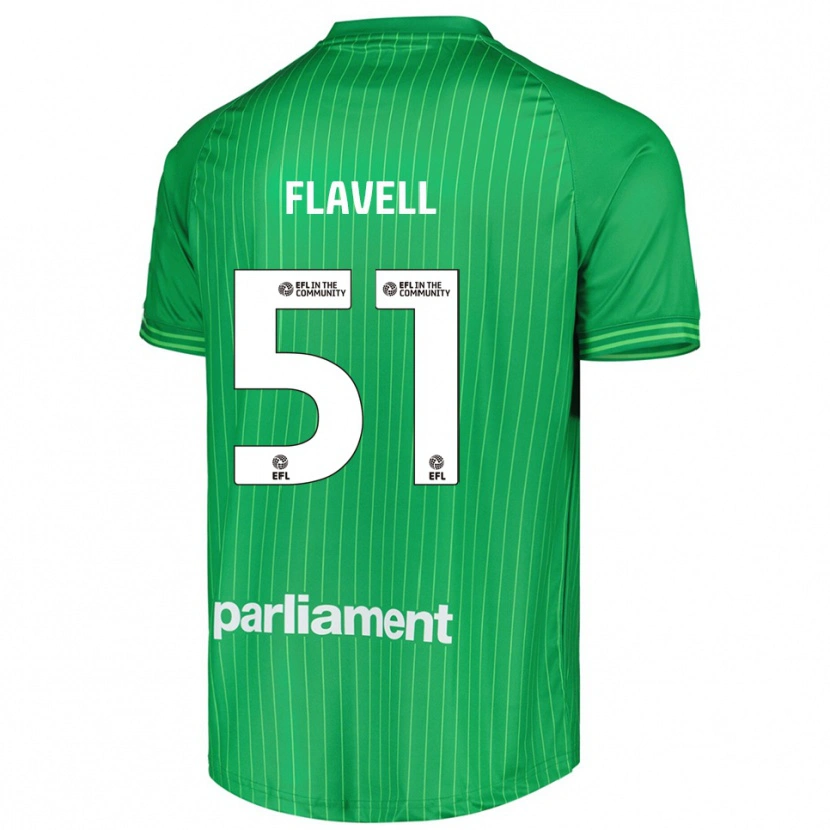 Danxen Kinder Kieren Flavell #51 Trikot Limettengrün Torwarttrikot 2025/26