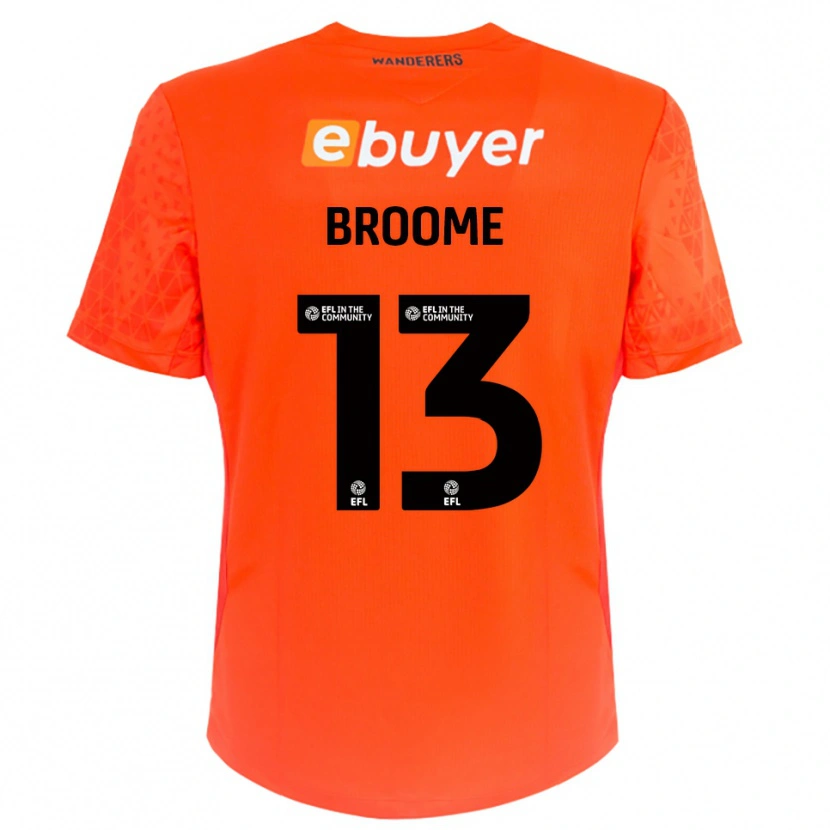 Danxen Kinder Nathan Broome #13 Trikot Orange Schwarz Torwarttrikot 2025/26