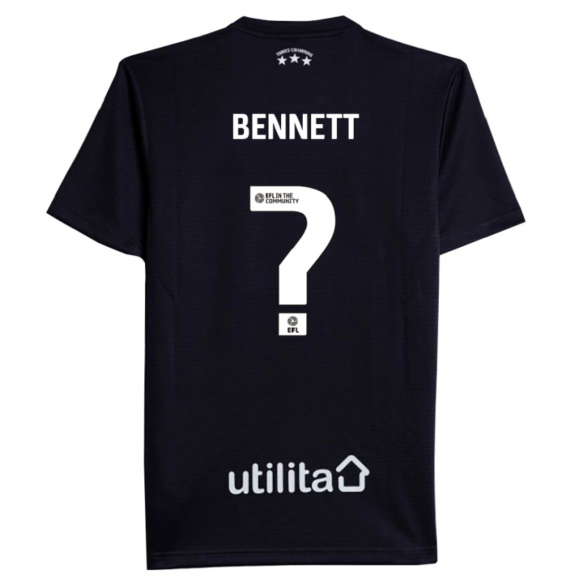 Danxen Kinder Hugo Bennett #0 Trikot Schwarz Weiß Torwarttrikot 2025/26