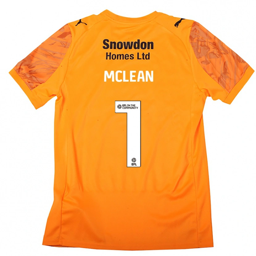 Danxen Kinder Katie Mclean #1 Trikot Orange Schwarz Torwarttrikot 2025/26