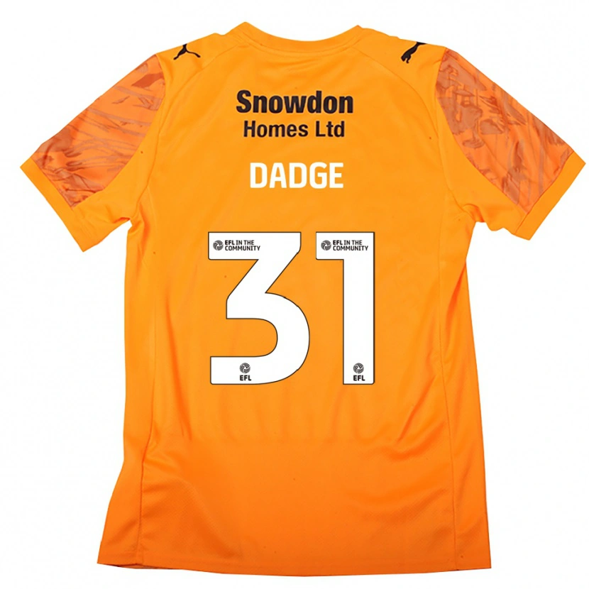 Danxen Kinder James Dadge #31 Trikot Orange Schwarz Torwarttrikot 2025/26