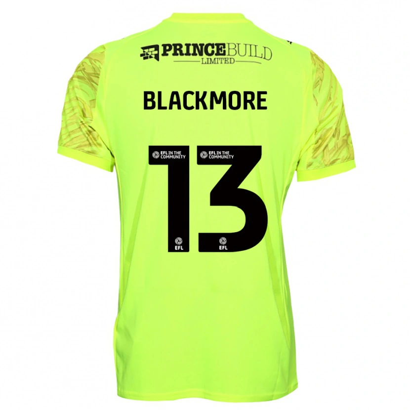 Danxen Kinder Will Blackmore #13 Trikot Leuchtendes Grün Schwarz Torwarttrikot 2025/26