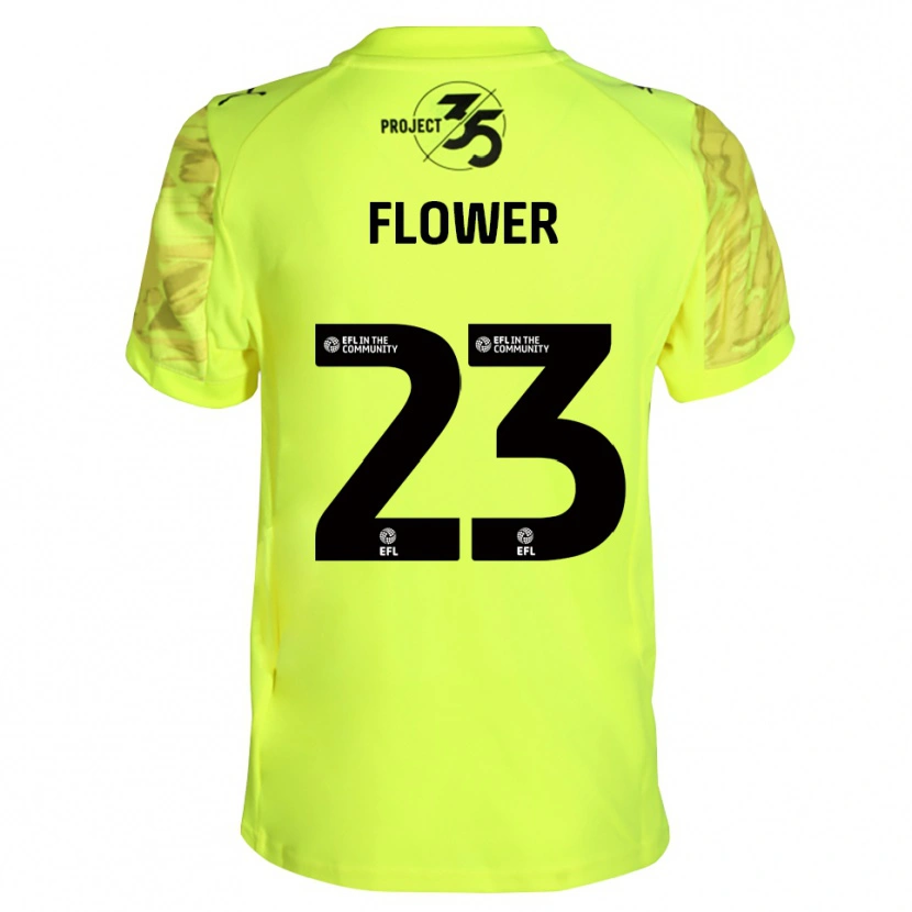 Danxen Kinder Jack Flower #23 Trikot Leuchtendes Grün Schwarz Torwarttrikot 2025/26