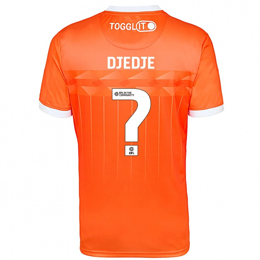 Danxen Kinder Eterne Djedje #0 Trikot Orange Weiß Torwarttrikot 2025/26