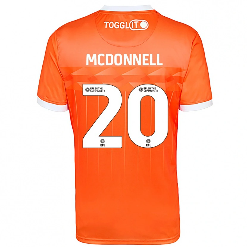 Danxen Kinder Joe McDonnell #20 Trikot Orange Weiß Torwarttrikot 2025/26