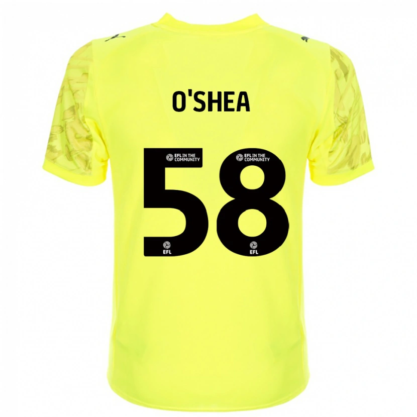 Danxen Kinder Cian O'Shea #58 Trikot Gelb Schwarz Torwarttrikot 2025/26